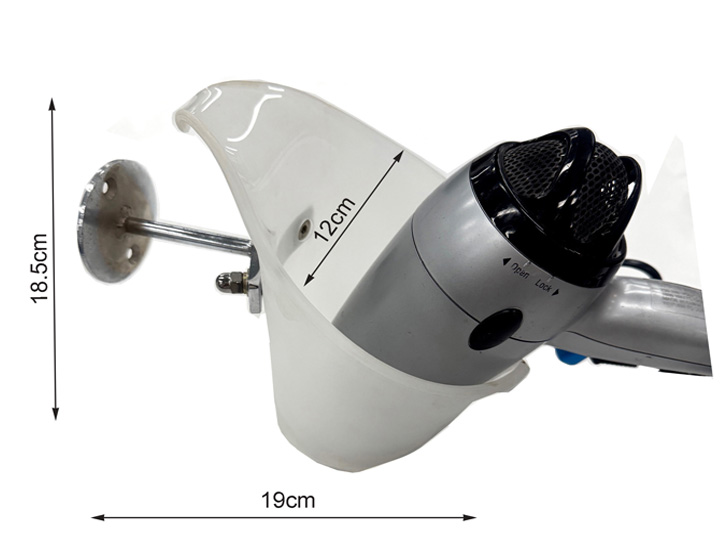 2056 Blowdryer Holder Frost Plastic & S/Steel - Image 2