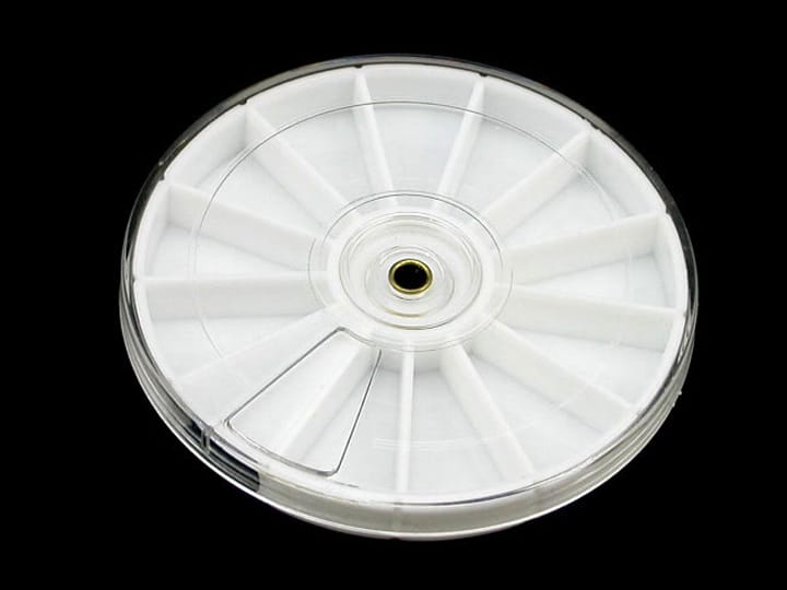 321 Empty Wheel Case Box for Nail Art Rhinestones Gems