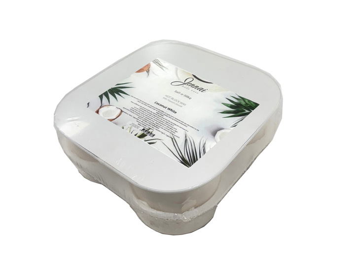 1503 Jennai Soft n' Silky Block - Hard Wax - Coconut - 1kg