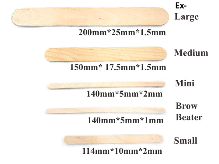 1531 100pc Wooden Spatulas Small Popstick - Image 2