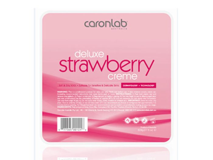 1643 Caronlab Strawberry Creme Hard Wax 500g