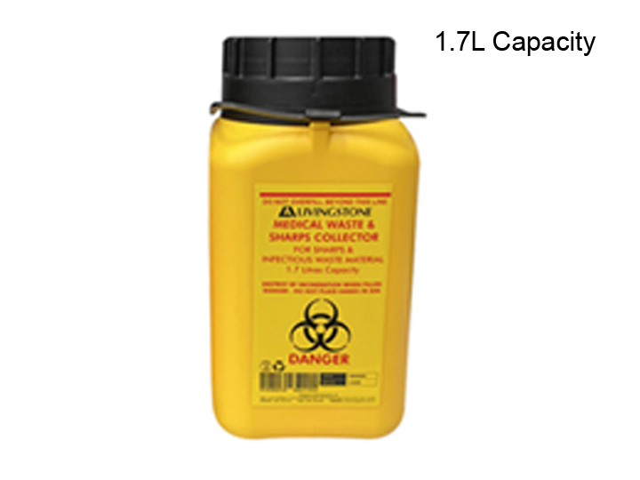 1844 Needles Sharps Bin 1.7L