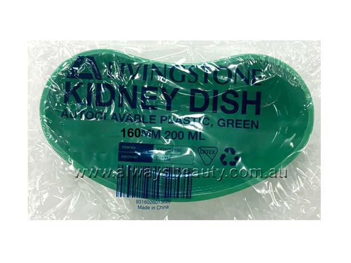 1847 Livingstone Kidney Dish Plastic 200ml Green Autoclavable - Image 4