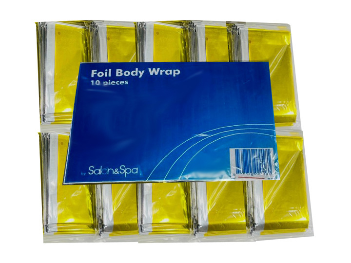 1858 Salon & Spa FOIL BODY WRAP GOLD Wraps 160cm x 200cm (10 / bag) - Image 3