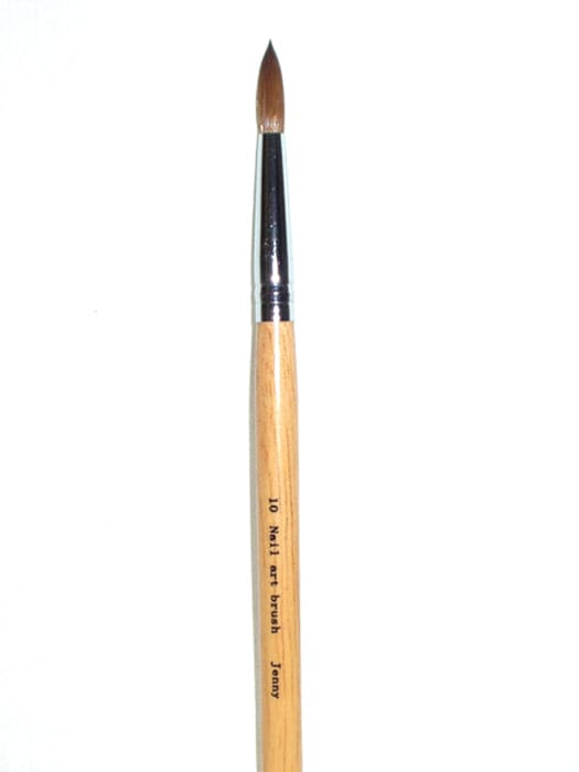 416 No. 10 Pure Sable Nail Brush Round