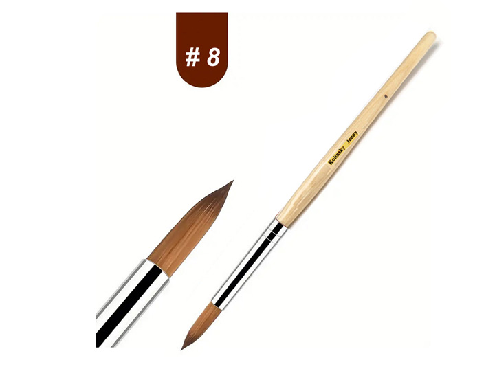 417 No.8 Kolinsky Sable Nail Brush Round