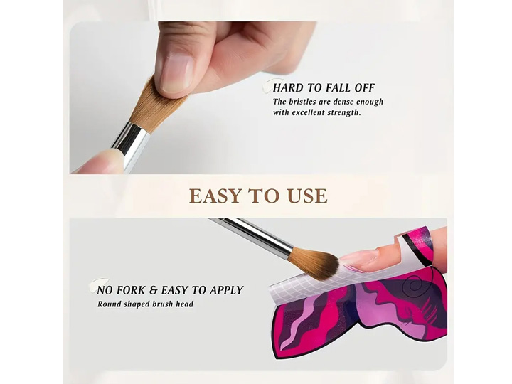 417 No.8 Kolinsky Sable Nail Brush Round - Image 4