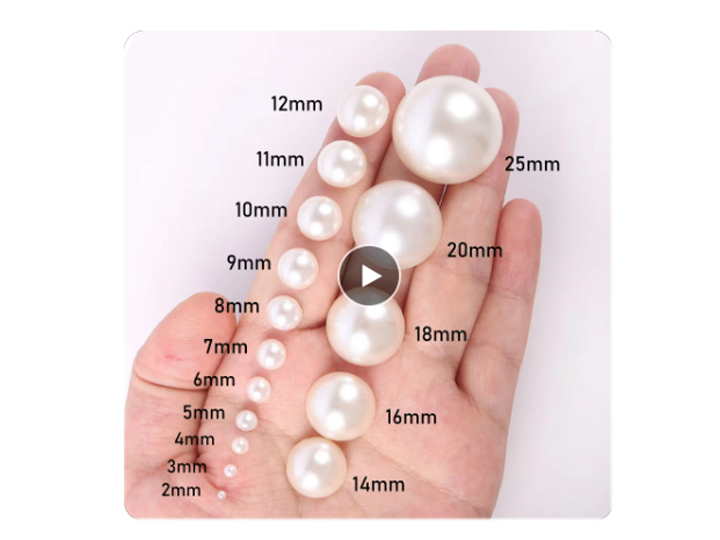 515 White Pearls Nail Art Decorations - Image 4