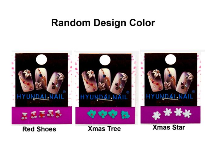551 3D Polymer Clay Christmas Nail Art Charms