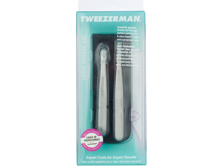 740 Tweezerman Petite Tweezer Set Black
