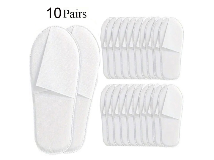 812 Closed Toe 10Pairs Spa Slippers Disposable