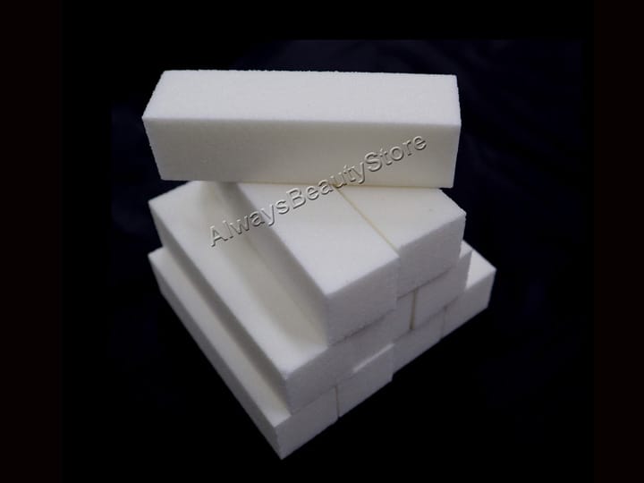 906 White Block Nail Buffer - 100/100 4 Side Pk10