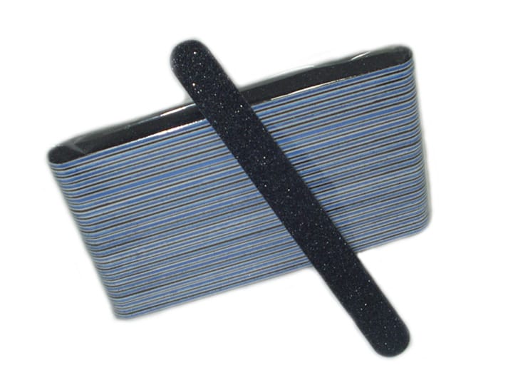 949 Disposable Nail File Cushion Core 100/180 Grit Black - Image 2