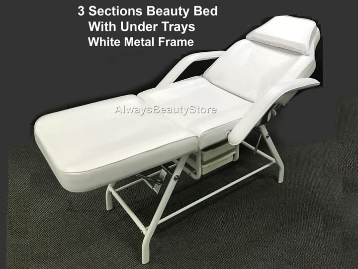 106 Beauty Bed White Metal Frame - Image 3