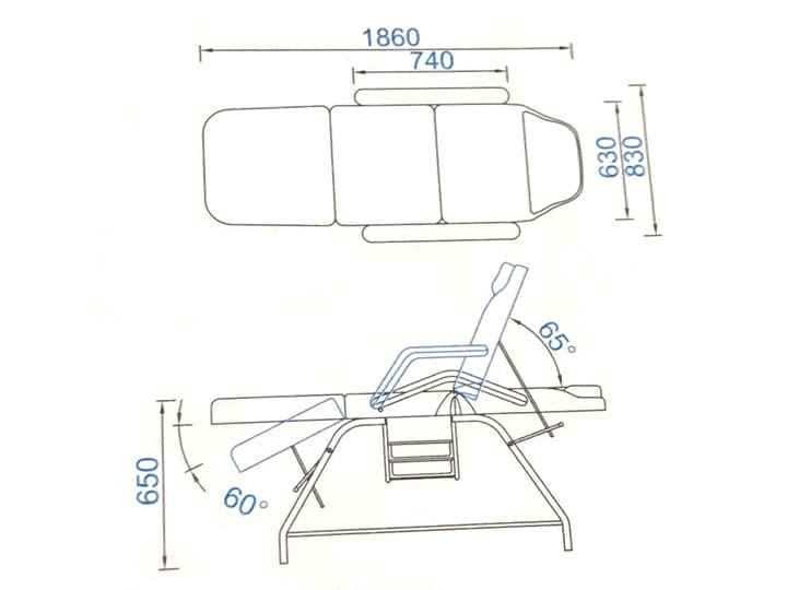 106 Beauty Bed White Metal Frame - Image 2