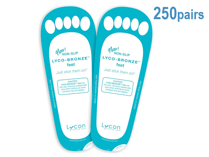 822 250Prs LYCO-BRONZE Sticky Feet (500Pk)