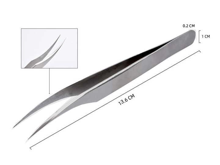 7012 S/S Tweezer Curve Pointed - Image 2