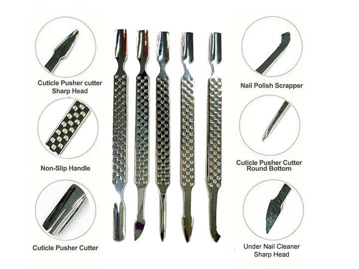 7183 S/S Cuticle Pusher (Spoon / Hook) - Image 3