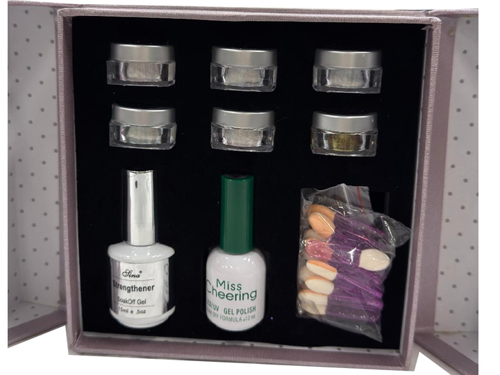 1366 Sina Nail Mirror Aluminum Nail Powder Kit