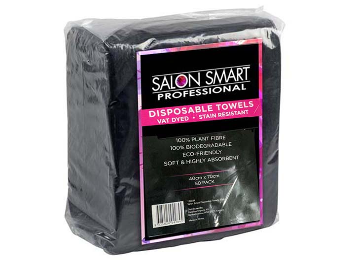 18955 Black DISPOSABLE TOWELS 50pc - Image 2