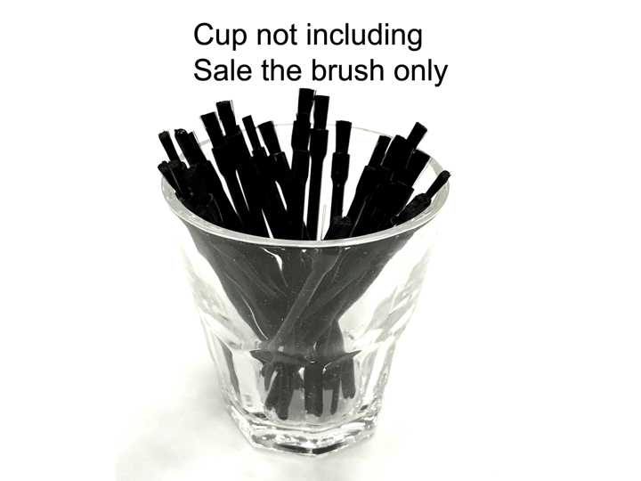 18561 Lip Square Brush Black 25Pc - Image 2