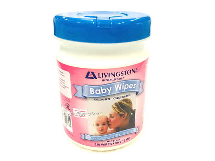18414 Livingstone Baby Wipes 20x13cm320wipes