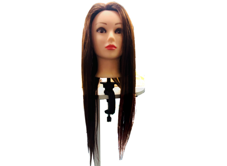 2068 Head Mannequin Brown Hair