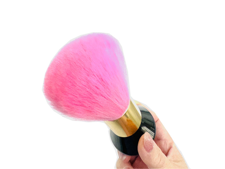 455 Nail Dust Brush Ex Large Brush Pink - Image 4