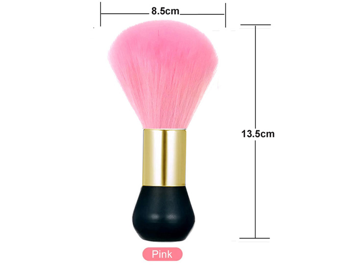 455 Nail Dust Brush Ex Large Brush Pink - Image 2