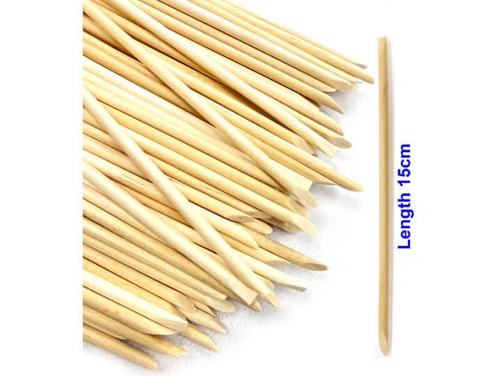 3003 100pc Orange wood Stick 15cm - Image 2