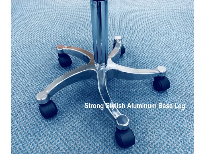 114 Salon Stool Gas Lift - Aluminum Base - Image 3