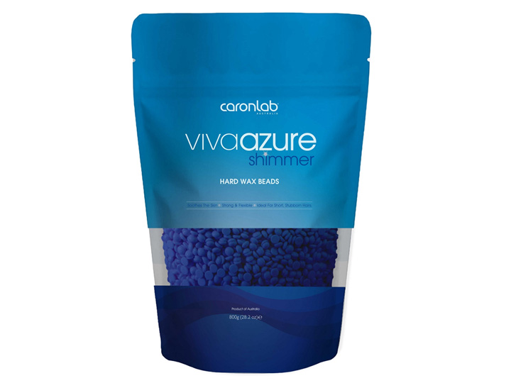 16552 Caronlab Viva Azure Shimmer Hard Wax Beads 800g