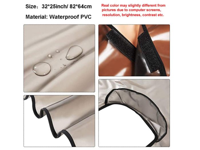 20201 Shampoo Cape Grey Plastic Waterproof - Image 2