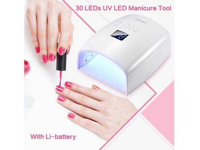 2305 48W 30 LEDs UV/LED Nail Lamp Wireless Rechargeable - Image 3