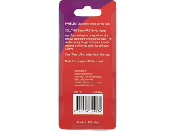 7550 BeautyPRO Precision Acrylic Nipper - Full Jaw - Image 4
