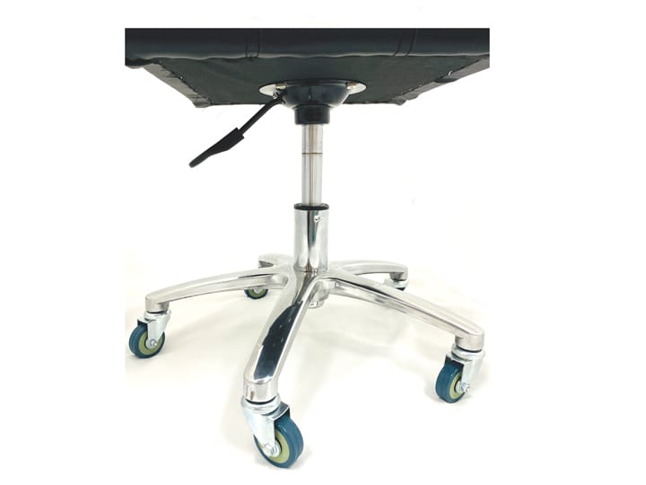 153 Pedicure Stool Gas lift With Back (White or Black) - Image 3