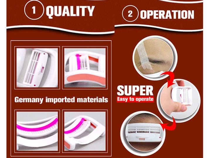 1076 Eyelash Perming Reusable Lash Lift Curling Clippers Tool 2pc - Image 2