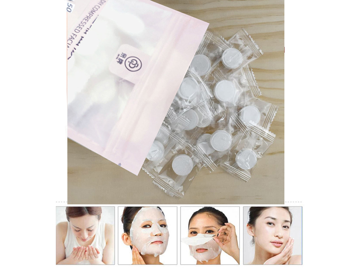 1813 DIY Compressed Facial Mask Sheets 50Pc