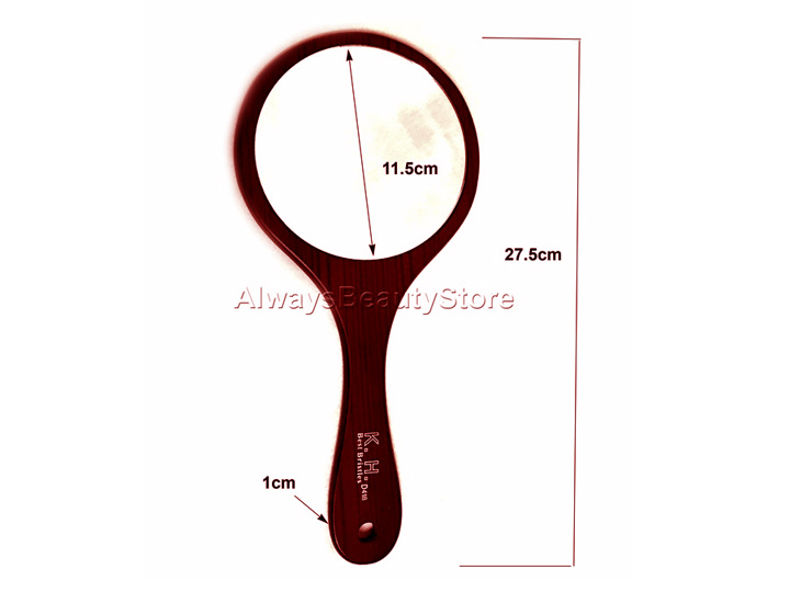 20343 Brown Hand Held Mirror Handle - Image 3