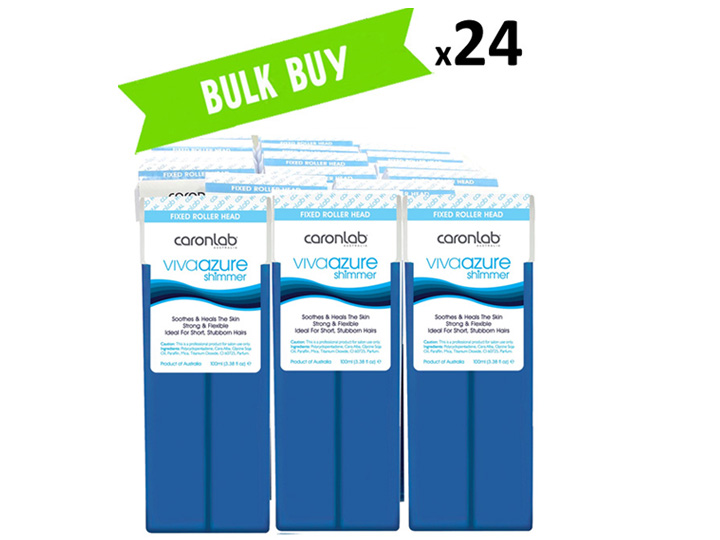 16852 24x100ml Caronlab Viva Azure Cartridge Wax Bulk Buy