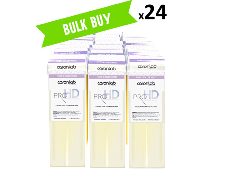 16853 24x100ml Caronlab PRO HD Strip Wax Cartridge Bulk Buy