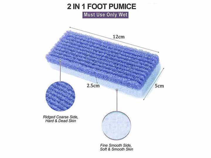 9551 Pumice Stone Sponge Block Heel Callus Scrubber - Image 3
