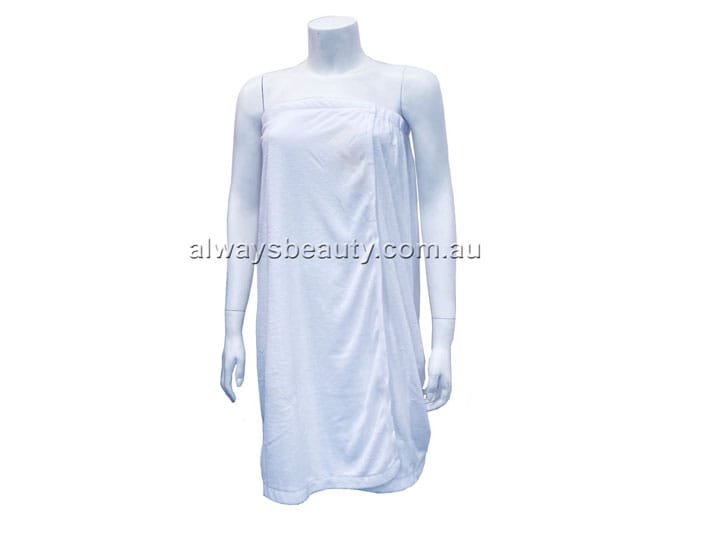 19882 Pro-Oils Single Side Toweling Body Wrap White
