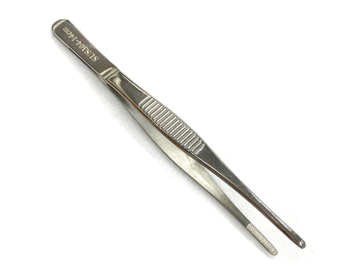 769 Dressing Forceps Tweezers – Blunt 14cm - Image 3