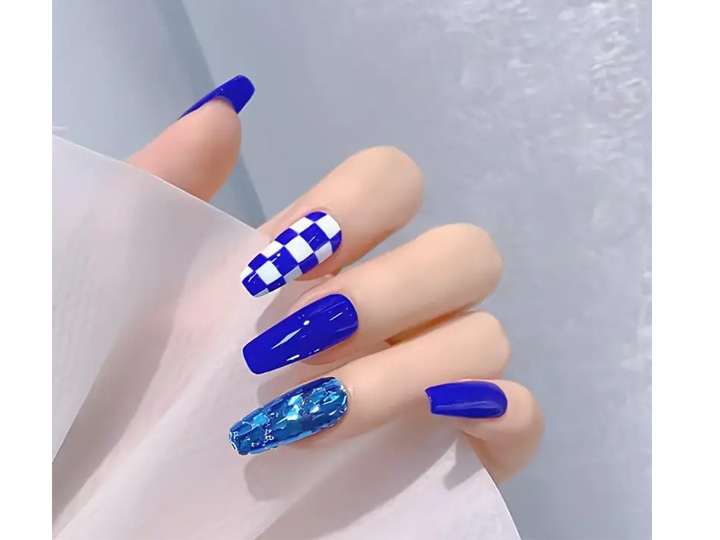 1157 Full Cover Clear Matte Flat Arc Press On Nail Tips - Image 4