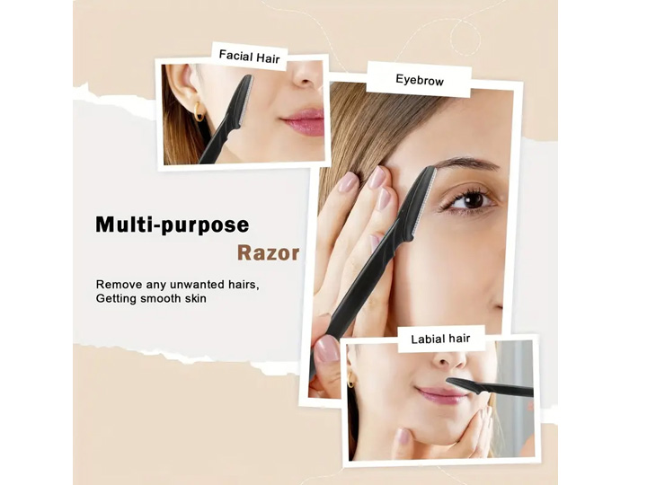 7583 Dermaplaner Eyebrow & Facial Razors 12pc - Image 2