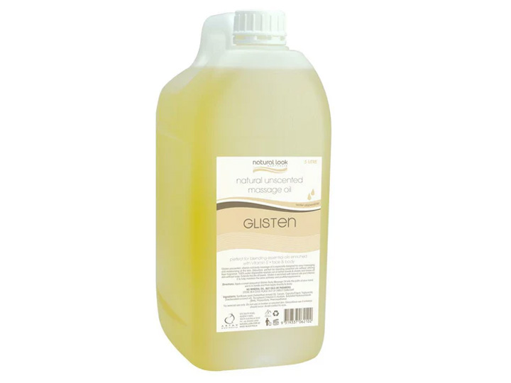 17020 GLISTEN Unscented Body Massage Oil 5Ltr