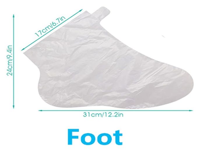 18958 Clear Plastic Disposable Booties, Paraffin Bath Liners 100Pc - Image 4
