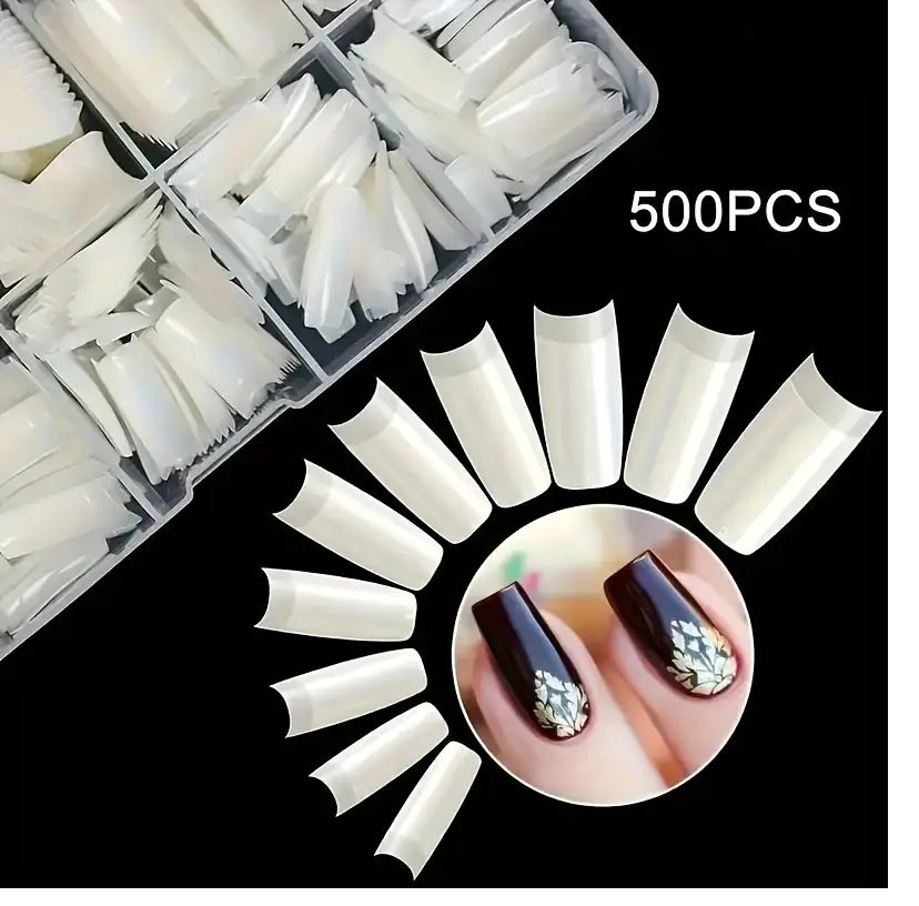 1144 Revelation Natural Half-Well Nail Tips 500PCS