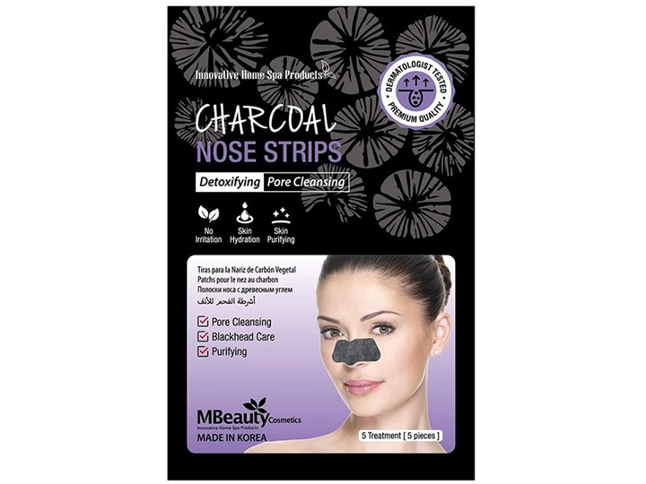 17612 MBeauty Charcoal Nose Strips 5 Sheets